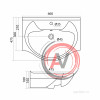 Раковина Santek Байкал 65 1WH109651