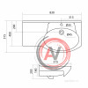 Раковина Santek Коралл 83 1WH110225 с левым крылом
