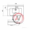 Раковина Santek Миранда 70 1WH302250