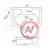 Раковина Santek Селигер 60 1WH110268
