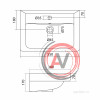 Раковина Santek Тигода 55 1WH302127 мини