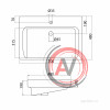 Раковина Santek Тигода 70 1WH302083