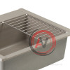 Решетка для кухонной мойки Aquaton Делия 60, 78DBL из нержавеющей стали с насадками из ПВХ 1A715203DE000