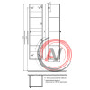 Пенал для ванной комнаты, подвесной, белый, 36 см, Rise, IDDIS, RIS36W0i97