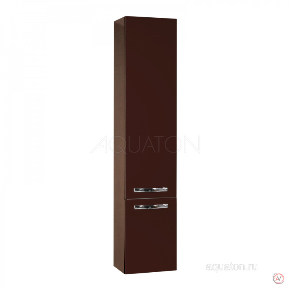 Шкаф - колонна Aquaton Ария подвесная темно-коричневый 1A134403AA430