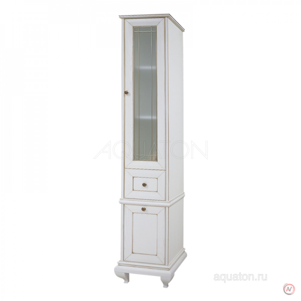 Шкаф - колонна Aquaton Беатриче правый слоновая кость с патиной 1A187403BEM6R