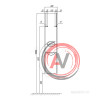 Шкаф - колонна Aquaton Сильва правый дуб фьорд 1A215603SIW6R
