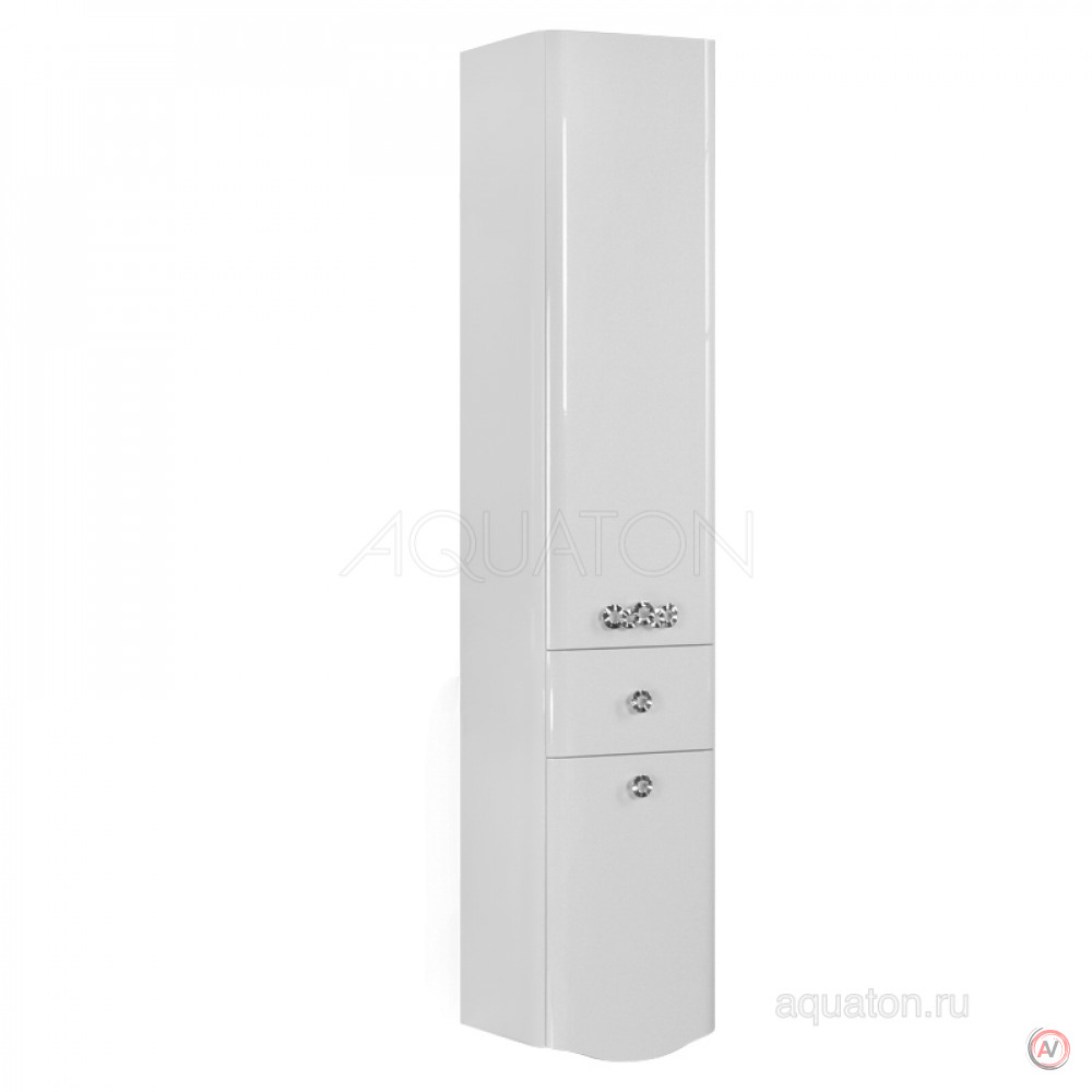 Шкаф - колонна Aquaton Венеция подвесная правая белый 1A151003VN01R