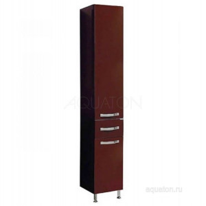 Шкаф - колонна Aquaton Ария Н темно-коричневая 1A124303AA430