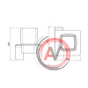 Подстаканник одинарный, матовое стекло, сплав металлов, Slide, графит, IDDIS, SLIGMG1i45