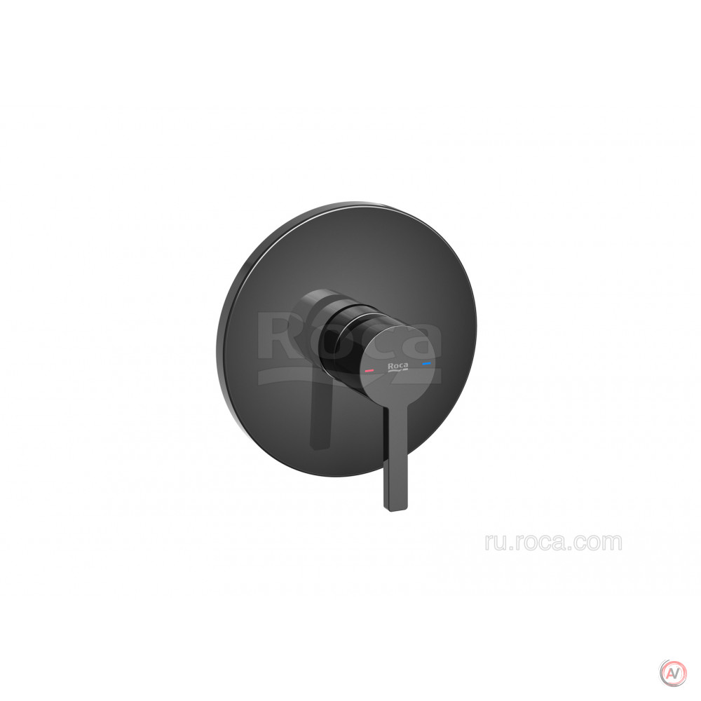 NAIA Смеситель для душа скрытого монтажа (для установки с RocaBox A525869403), Titanium Black