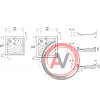Душевой поддон акриловый квадратный Ravak Angela 80х80 см EX A004401320