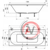 Ванна акриловая прямоугольная Ravak CITY 180х80 C920000000