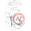 Смеситель для умывальника Ravak Classic CL 011.00 с донным клапаном X070081