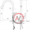 Смеситель для кухни или накладной раковины Ravak Classic CL 016.00 X070085