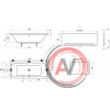 Ванна акриловая прямоугольная Ravak FORMY 02 180x80 белая C891000000