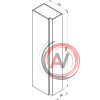Шкаф боковой Ravak SB 10° 450 белый X000000751