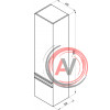 Шкаф боковой Ravak SB 400 R Clear белая/белая X000000763