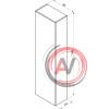 Шкаф боковой Ravak SB Formy 460 белый X000001260