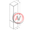Шкаф боковой Ravak SB 350 ROSA II белый X000000927