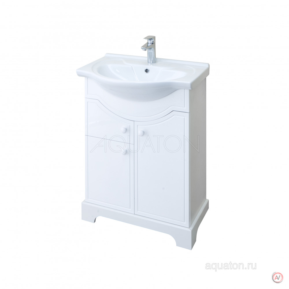 Тумба под раковину Aquaton Элен 65 белый 1A218901EN010