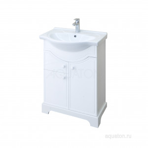 Тумба под раковину Aquaton Элен 65 белый 1A218901EN010