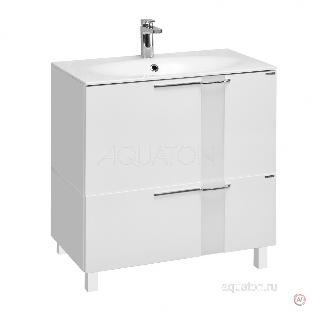 Тумба под раковину Aquaton Марко 80 белый 1A181001MO010