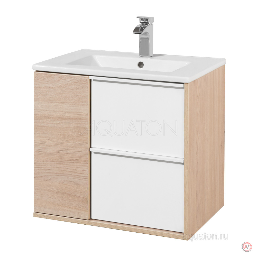 Тумба под раковину Aquaton Бостон 60 дуб эврика 1A240001BN010