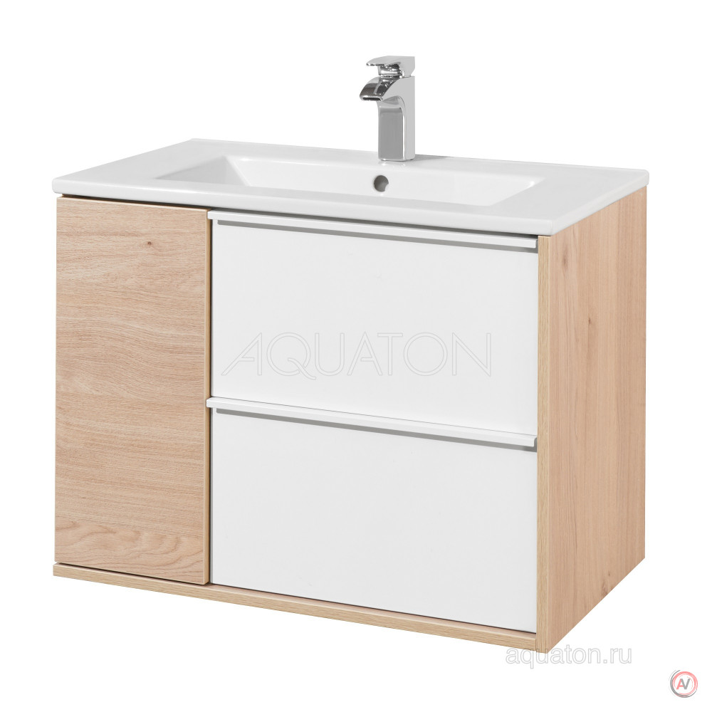 Тумба под раковину Aquaton Бостон 75 дуб эврика 1A240101BN010