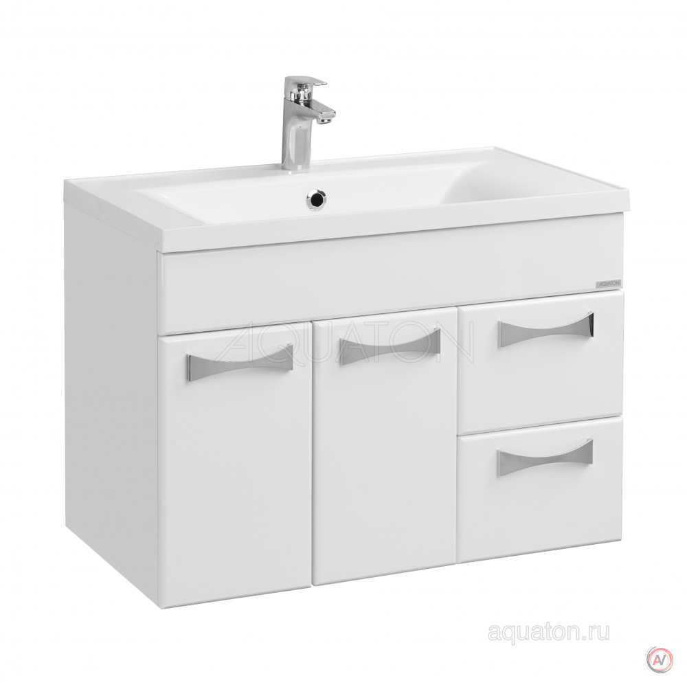 Тумба под раковину Aquaton Диор 80 белый 1A167801DR010