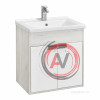 Тумба под раковину Aquaton Флай 60 белый, дуб крафт 1A237301FAX10
