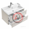 Тумба под раковину Aquaton Леон 80 дуб белый 1A186301LBPS0