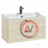 Тумба под раковину Aquaton Леон 80 дуб бежевый 1A186301LBPR0