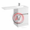 Тумба под раковину Aquaton Лондри 600 белый 1A235901LH010