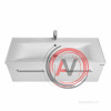 Тумба под раковину Aquaton Мадрид 120 М 2 ящика белый 1A170301MA010