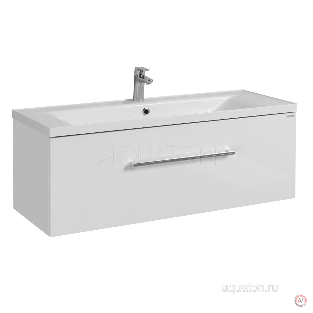 Тумба под раковину Aquaton Мадрид 120 M белый 1A168701MA010