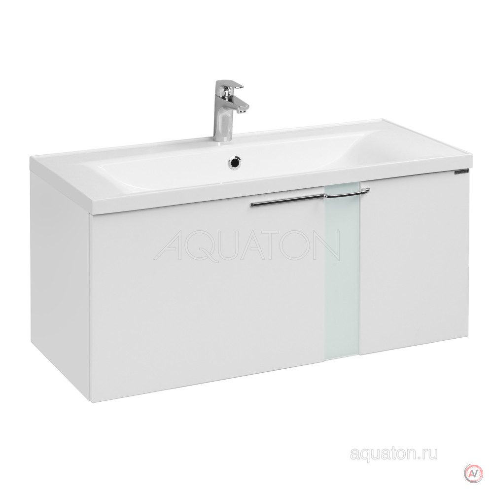 Тумба под раковину Aquaton Марко 100 белый 1A190201MO010