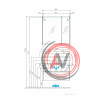 Тумба под раковину Aquaton Нортон 80 белая 1A248901NT010