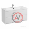 Тумба под раковину Aquaton Римини 100 белый глянец 1A232801RN010 NEW