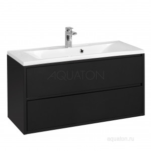 Тумба под раковину Aquaton Римини 100 черный 1A134501RN950