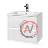 Тумба под раковину Aquaton Римини 60 белый глянец 1A226601RN010 NEW