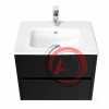 Тумба под раковину Aquaton Римини 60 черный глянец 1A226601RN950 NEW