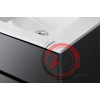 Тумба под раковину Aquaton Римини 60 черный глянец 1A226601RN950 NEW