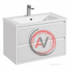 Тумба под раковину Aquaton Римини 80 белый глянец 1A226701RN010 NEW