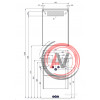 Тумба под раковину Aquaton Стоун 60 грецкий орех 1A231401SXC80