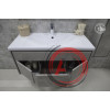 Тумба под раковину Aquaton Уэльс 100 авеллино грей, темный шоколад 1A207901WAC30