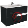VICTORIA NORD BLACK EDITION модуль для раковины, 2 ящика, 800 мм, черный глянец