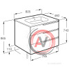 VICTORIA NORD ICE EDITION модуль для раковины, 3 ящика, 800 мм, белый глянец