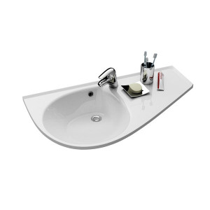 Умывальник подвесной из литого мрамора Ravak Avocado Comfort XJ9P1100000 правый