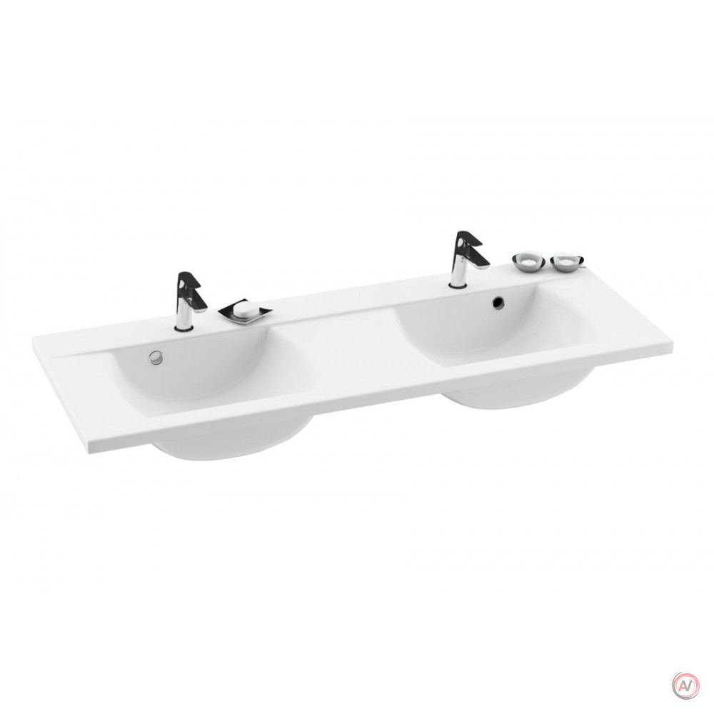 Умывальник (раковина) сдвоенный, подвесной из литого мрамора Ravak Classic 1300 XJD01113000, XJD01113000
